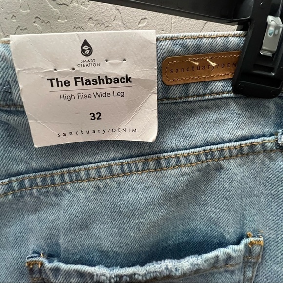SANCTUARY Flashback High Waist Wide Leg Jeans - Picture 3 of 4